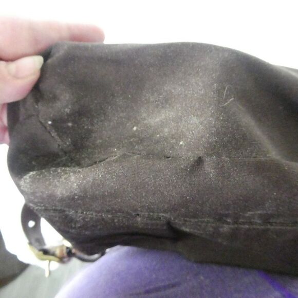 Coach 10398 Pebbled Leather Distressed Shoulder Bag Purse Crossbody Lace Up Side - Picture 11 of 11